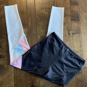 SO yoga Hi rise legging Black White Pink Mesh